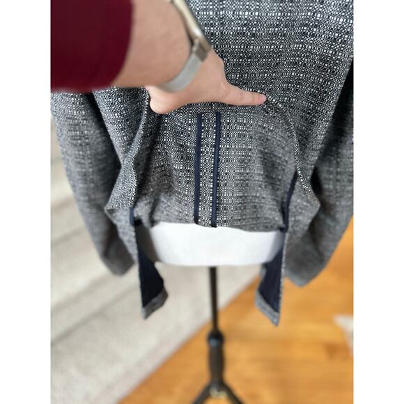 Paul Smith Soho Grey Marled Knit Wool Unlined Double Vent Two Button Blazer - Picture 9 of 10